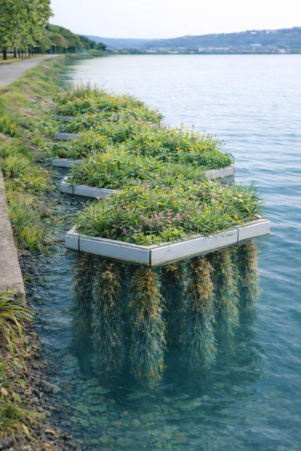 Installation d’îlots flottants